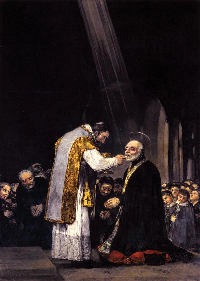 La comunione di san Giuseppe Calasanzio